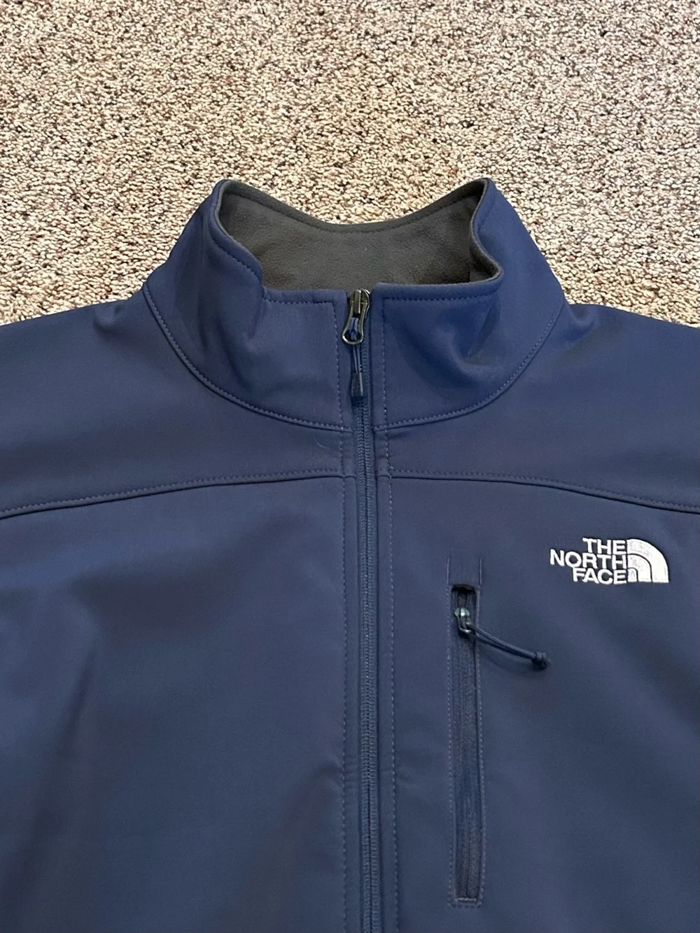 The North Face Navy Blue Apex Bionic Softshell Jacket Water Repellent Men’s L